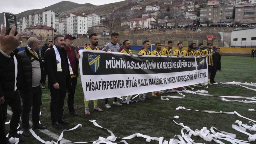 Bitlis’te bölgesel amatör maçta olaylar çıktı