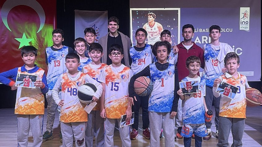 Milli basketbolcu Tarık Biberovic, İNO Barstow Okulları “İlham Verenler Konferansı"nda gençlerle buluştu