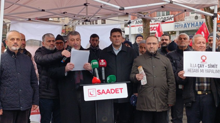 Saadet Partisi Bursa'dan 'Asgari ücret' tepkisi!