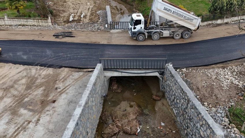 Sakarya'da sel ile taşkınlara menfez ve taş duvarlı önlem