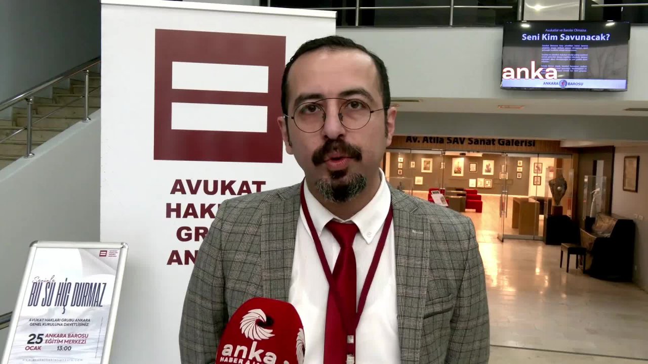 Ankara Avukat Hakları Grubu Genel Koordinatörü Altunoğlu: ''Hukuksuzluğa uğramış bütün meslektaşlarımızın 'amasız' yanındaydık''