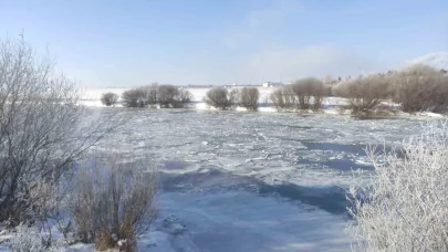 Ardahan’ın Göle ilçesi buz kesti: Eksi 32,3