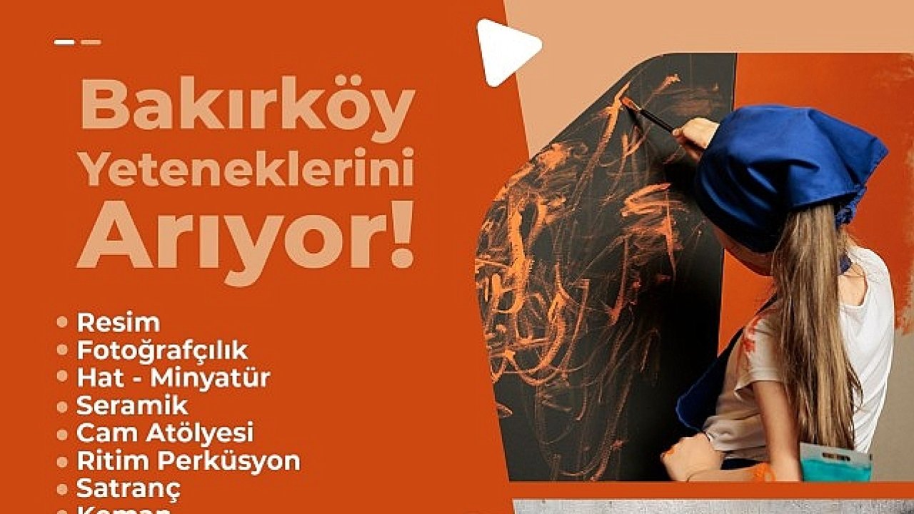 Bakırköy Belediyesi Etüt Merkezi Yeni Yetenekler Yetiştirmek İçin Başvurulara Başladı