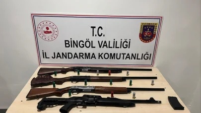 Bingöl’de 4 adet av tüfeği ele geçirildi