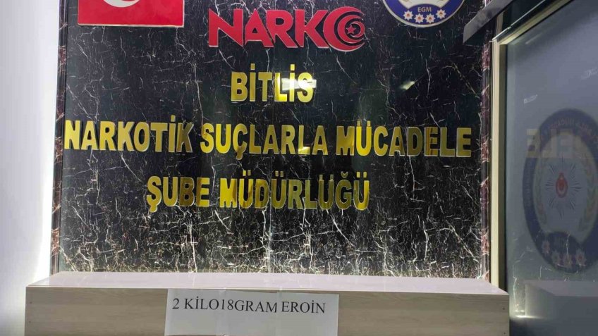 Bitlis’te 2 kilo uyuşturucu ele geçirildi