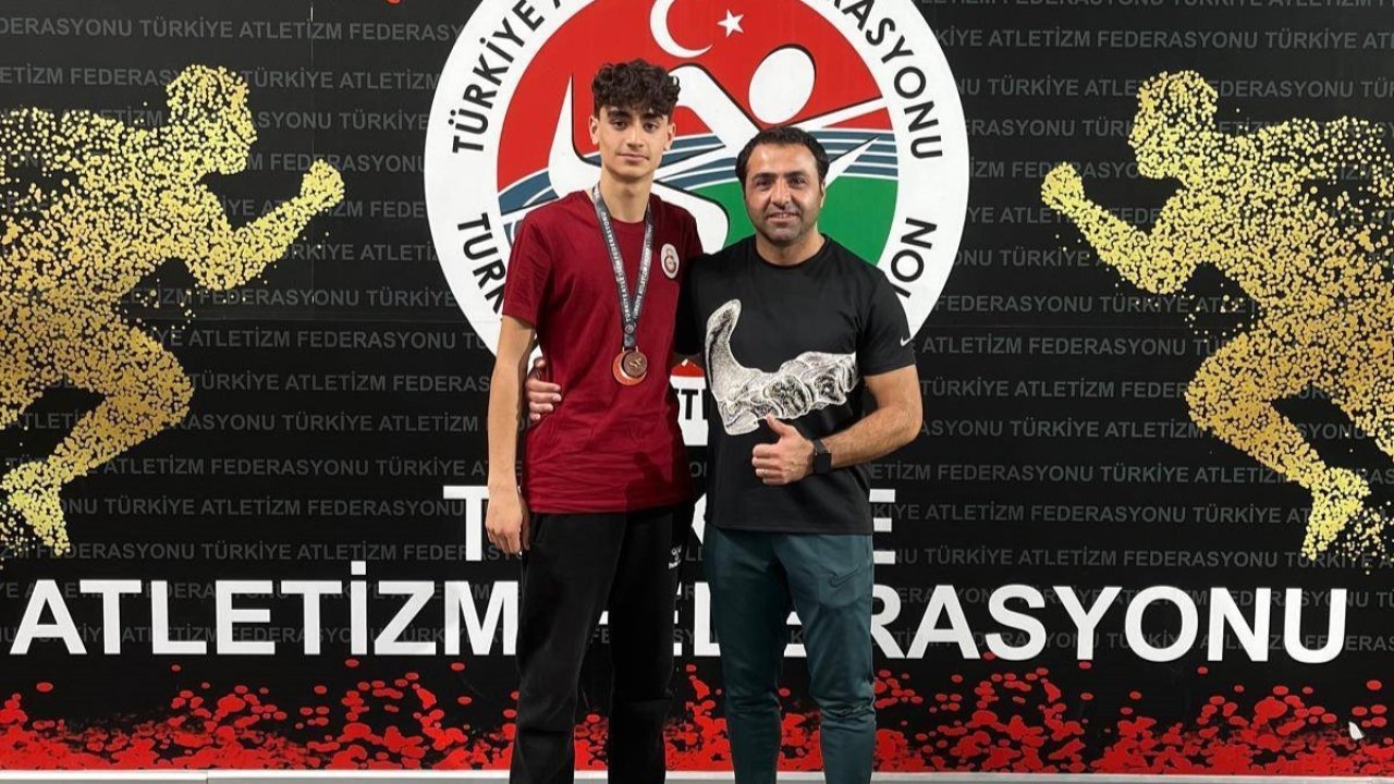 Erzincanlı atletizm sporcusu Türkiye 3’üncüsü oldu