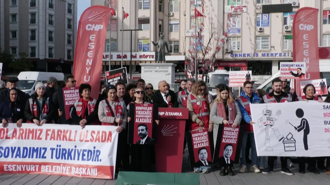 Esenyurt’taki Demokrasi Nöbeti'nin 90’ıncı günü: “İddianame oluşturamıyorsanız başkanımızı niye tutsak ediyorsunuz” 