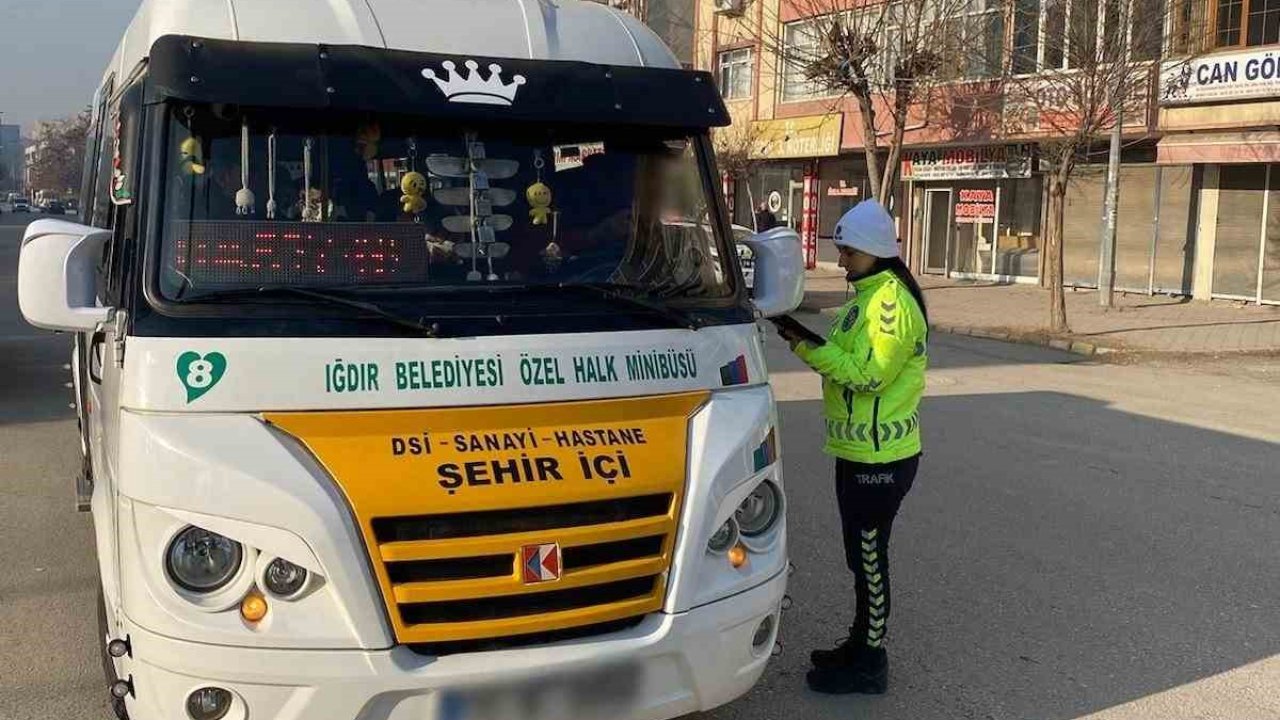 Iğdır’da trafik denetimleri