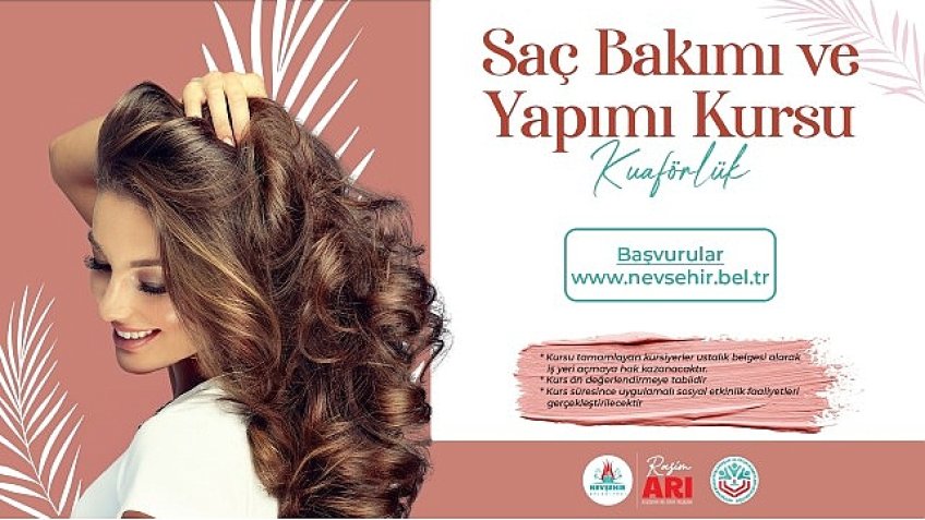 Saç Bakımı ve Yapımı Kursu (Kuaförlük) Açılacak