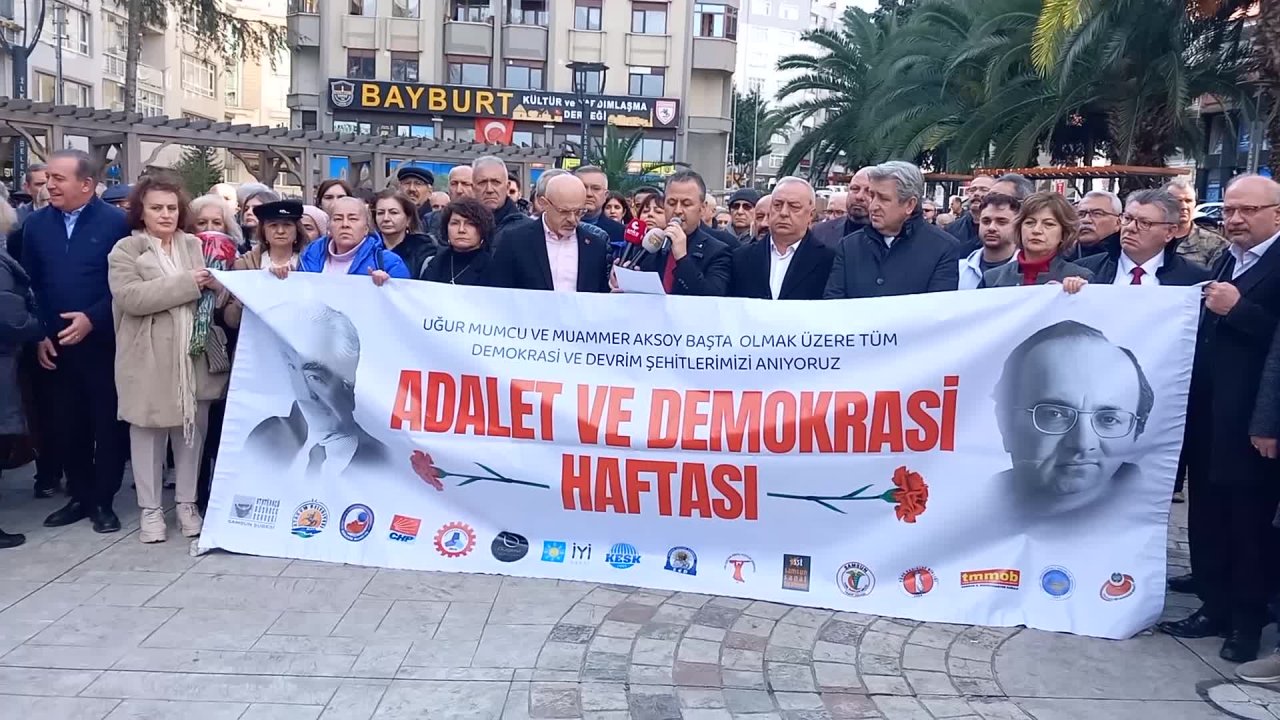 Samsun Adalet ve Demokrasi Komitesi: "Uğur Mumcuları, Muammer Aksoyları her zamankinden daha fazla arıyor, özlüyoruz"