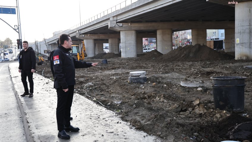 Silivri Belediye Başkanı Balcıoğlu, E5 Karayolu yan yol peyzaj düzenlemesi çalışmalarını inceledi