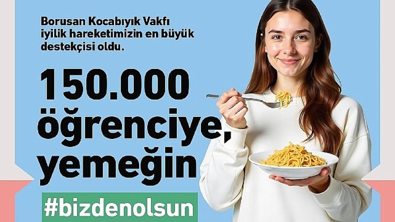 Askıda Ne Var, Borusan Kocabıyık Vakfı İşbirliğiyle 1 milyon öğün hedefiyle BizdenOlsundiyor