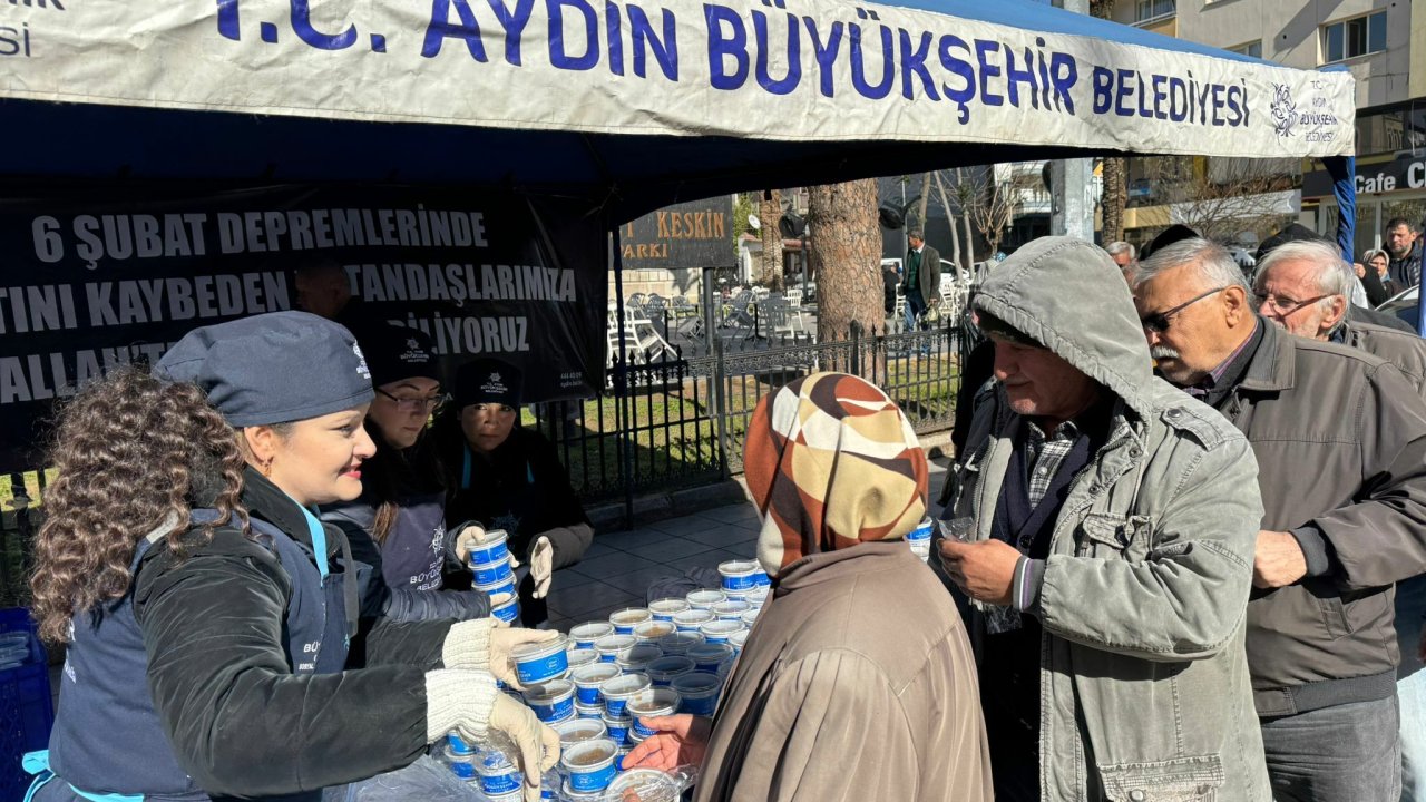 Aydın Büyükşehir Belediyesi'nden 6 Şubat Depremleri'nin 2'nci yılında helva hayrı 