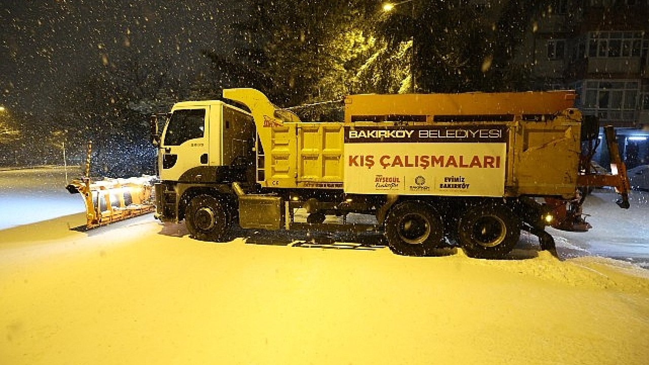 Bakırköy Belediyesi Karda Kışta 7/24 Sahada