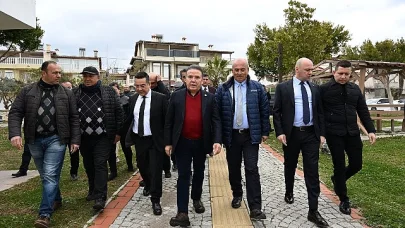 Başkan Böcek kurutma ve paketleme tesisini gezdi