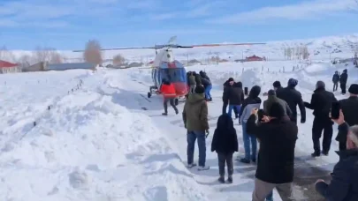 Bingöl’de hastalanan yaşlı adam ambulans helikopterle Erzurum’a sevk edildi