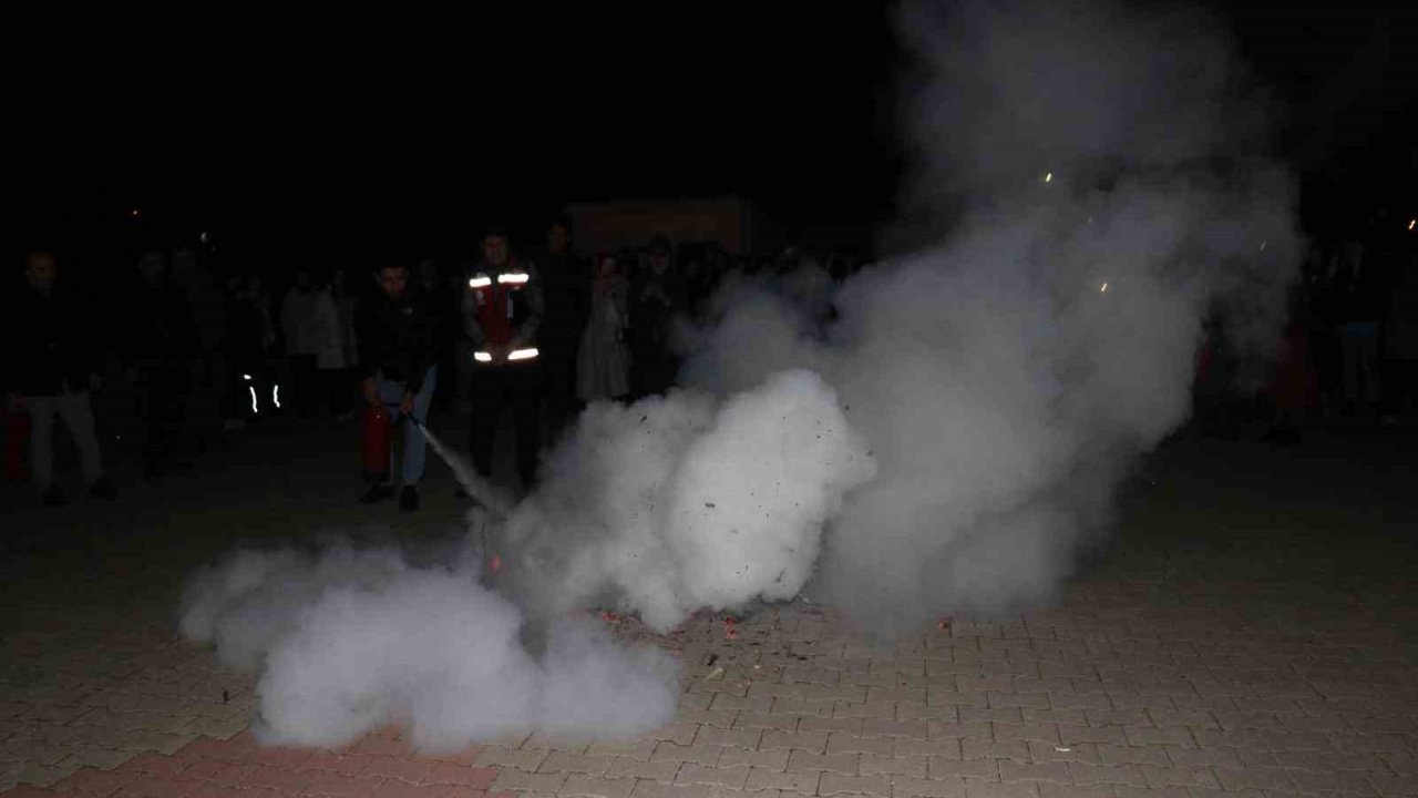 Bingöl’de pansiyonlu okullarda yangın tatbikatı