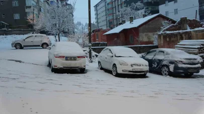 Bitlis’e beklenen kar geldi