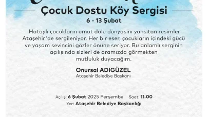 Depremi yaşayan çocukların eserleri, Ataşehir’de sergilenecek