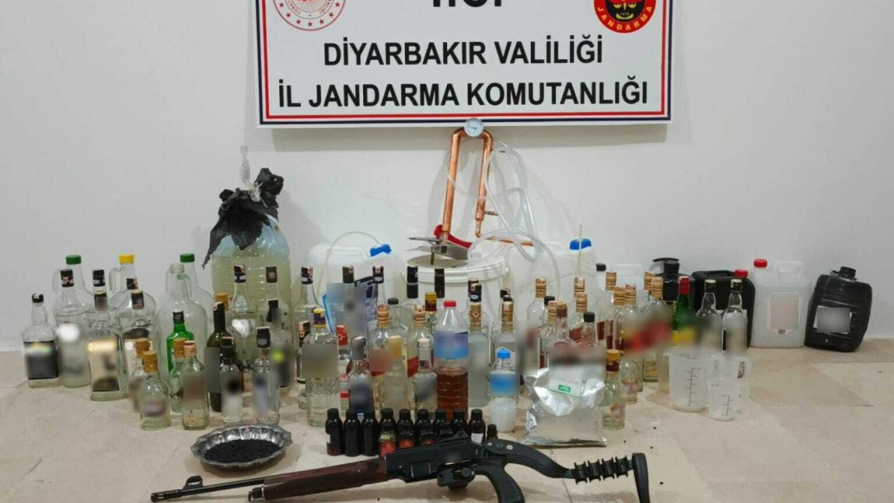 Diyarbakır’da operasyonda 60 litre sahte içki ele geçirildi, 1 kişi gözaltına alındı