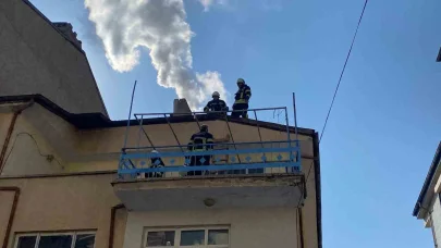 Elazığ’da baca yangını