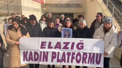 Elazığ'da eşi tarafından öldürülen Burcu Demir için anma töreni