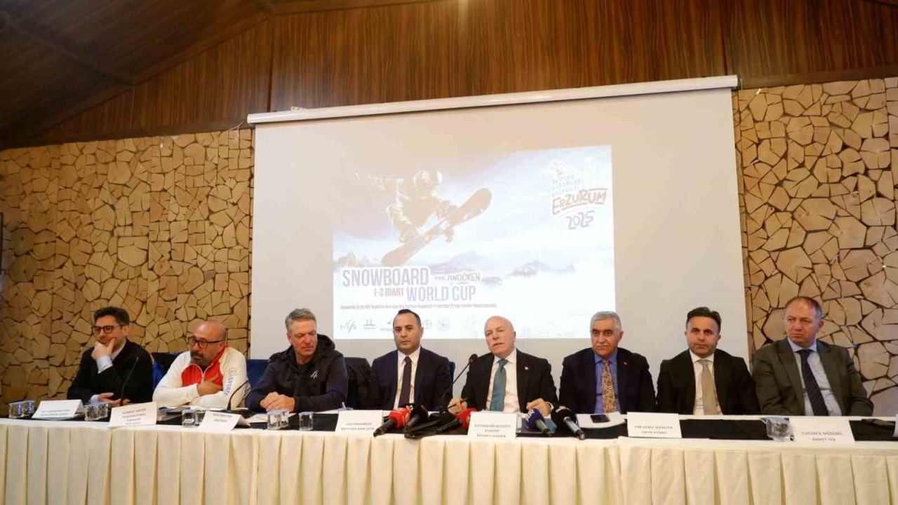 Erzurum’da FIS Snowboard Cross World Cup heyecanı