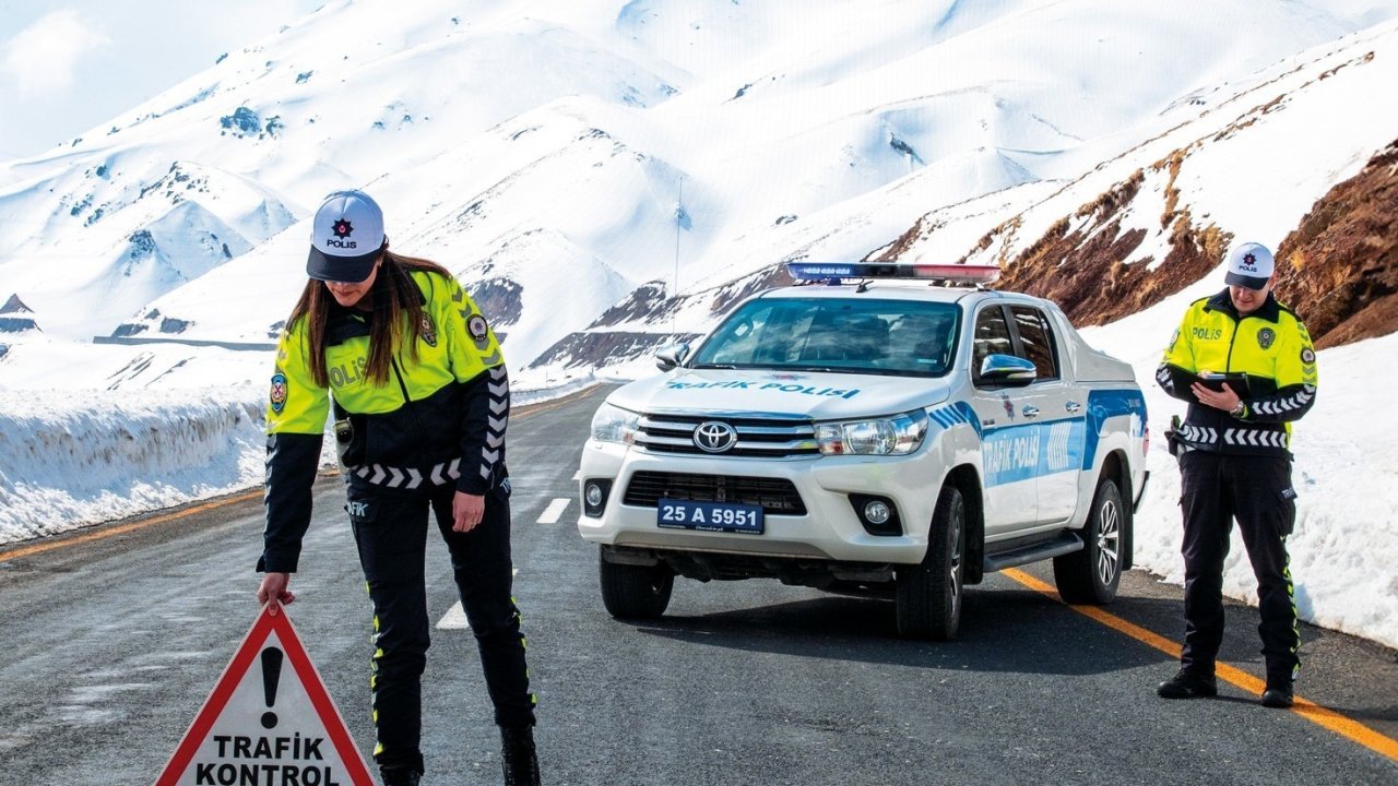 Erzurum’da kent merkezinde bir ayda 90 kaza