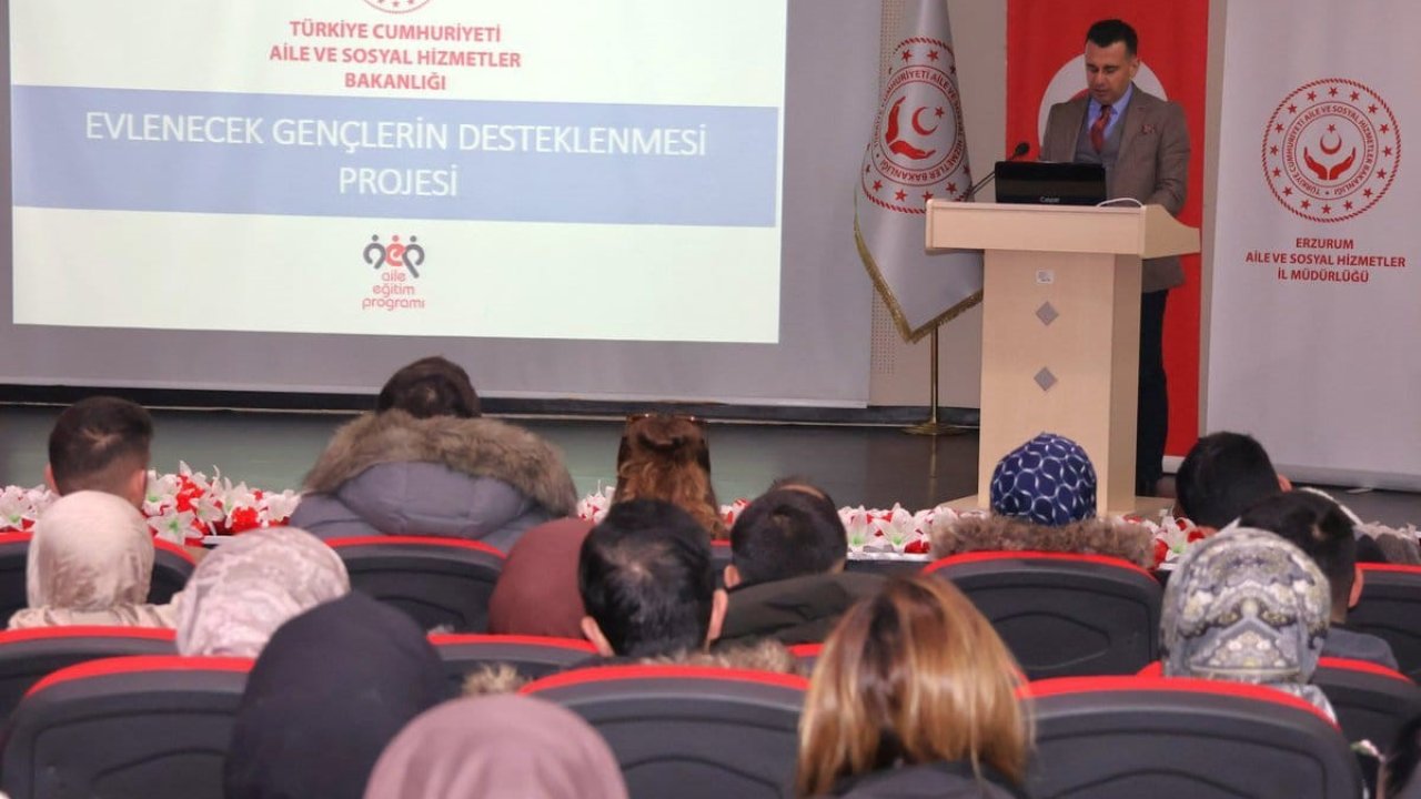 Evlenecek gençlerin desteklenmesi projesi Erzurum’da ilgi görüyor