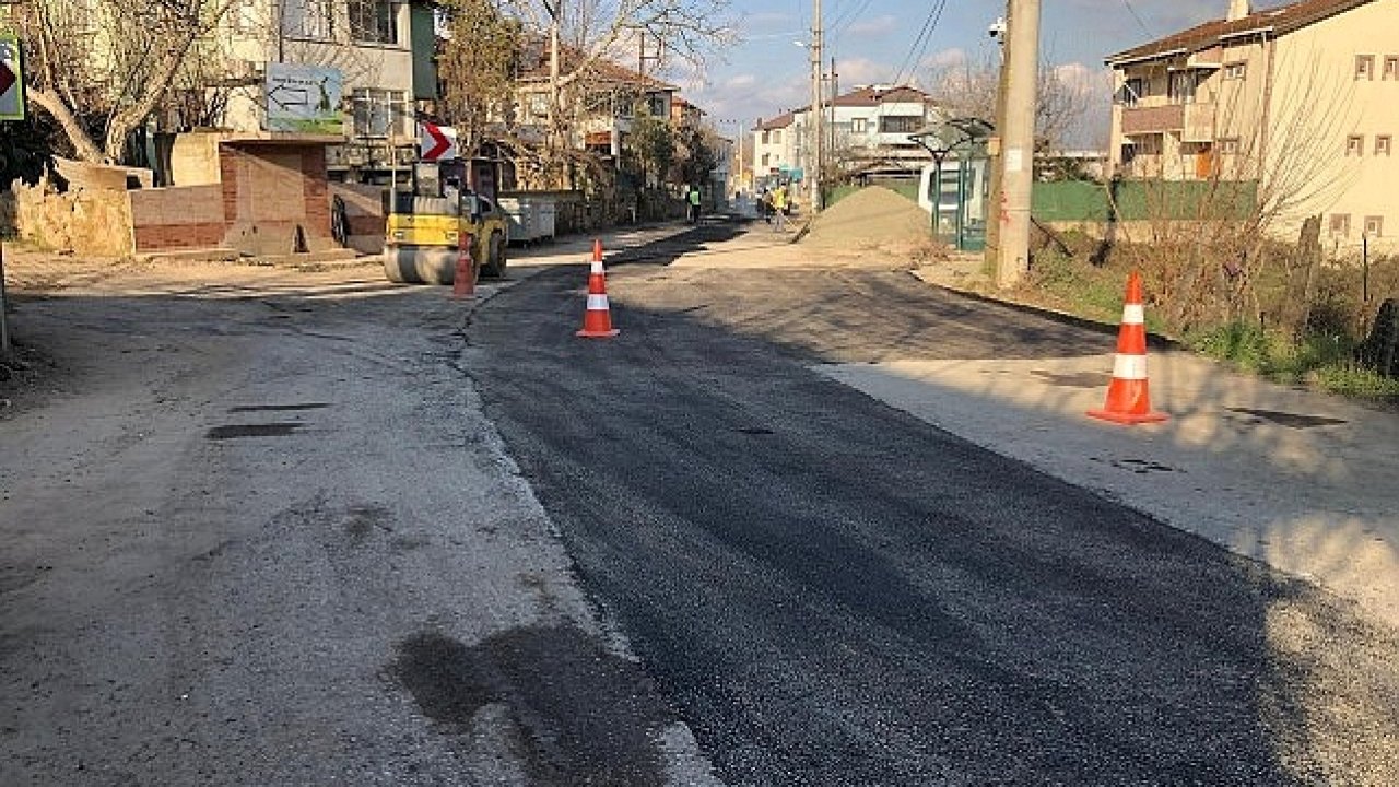 Gebze Cumaköy'de yol onarımı