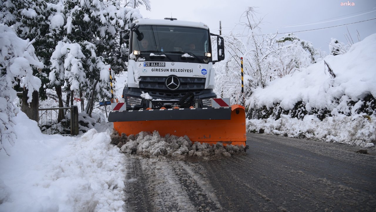 Giresun'da beklenen kar yağışı öncesinde olası olumsuzluklara karşı önlemler artırıldı