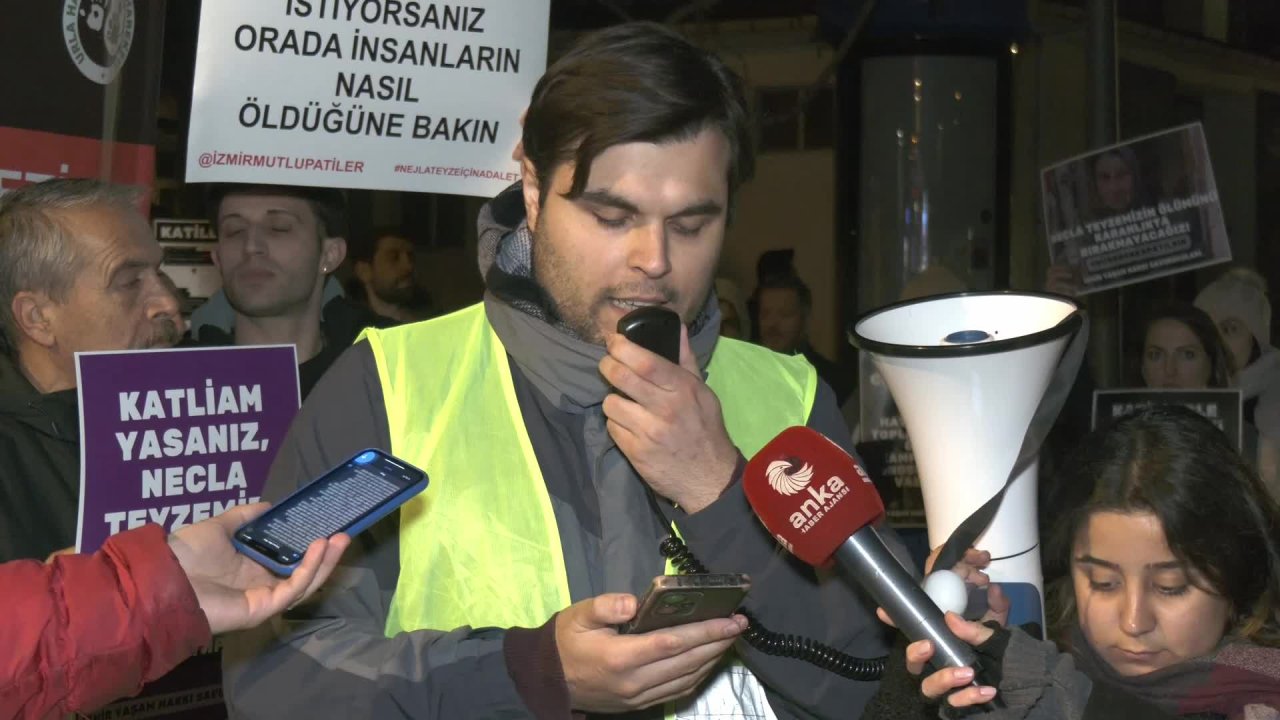 İzmir’de ‘Necla teyze’ protestosu: Kanlı düzeni kuranlar her gün yeni bir katliamın sorumlusu olmaya devam ediyor!