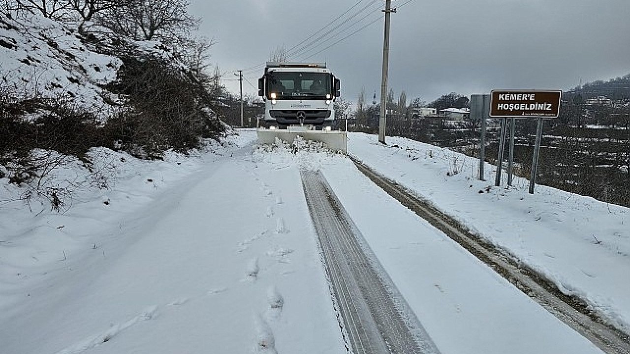 İzmir'in dağlarında  kar teyakkuzu