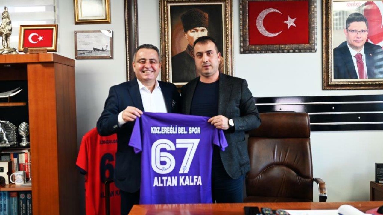 Karadeniz Ereğli Belediyespor İkinci Başkanı Katı'dan  Türk Metal Sendikası Şube Başkanı Kalfa’ya ziyaret 