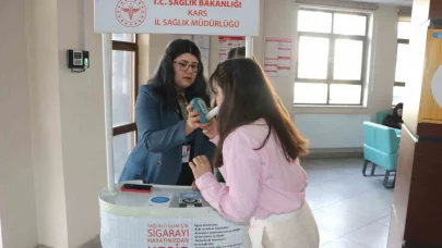 Kars’ta sigarayı bırakma günü etkinliği