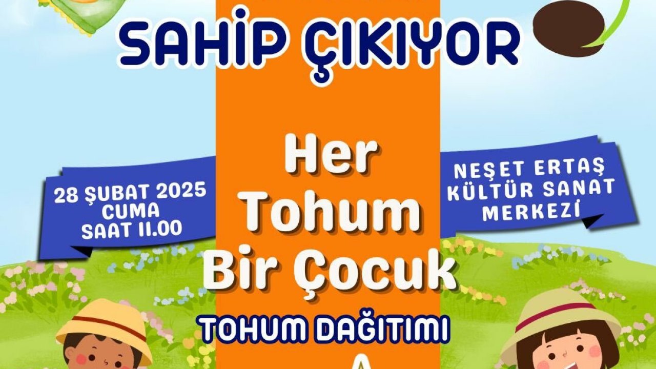 Kırşehir Belediyesi'nden kreş öğrencileri için "Tarım Bilgilendirme ve Tohum Dağıtımı" programı