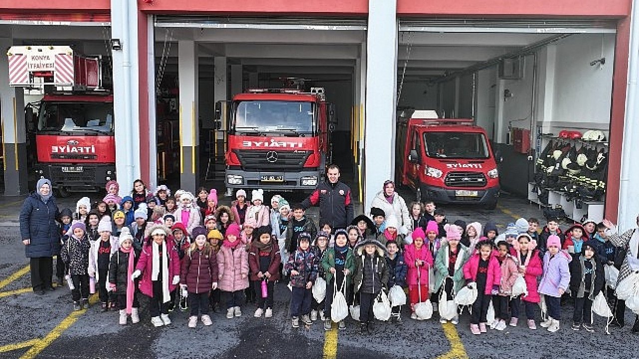 Konya Büyükşehir'den İlkokul Öğrencileri İçin Yangın Güvenliği Seferberliği