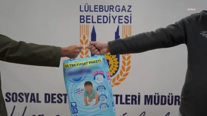 Lüleburgaz Belediyesi’nden 2024 yılında bin 393 bebeğe bez ve ek gıda desteği