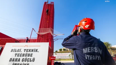 Mersin Büyükşehir Belediyesi İtfaiyesi, 2025’in ilk tatbikatını yaptı