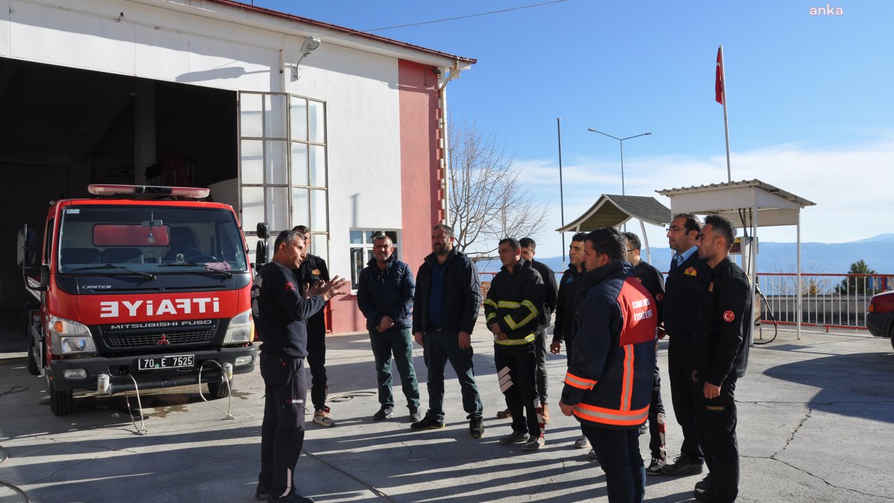 Mersin İtfaiyesi, tecrübesini Kahraman’ın Ermenek İtfaiyesi ile paylaştı