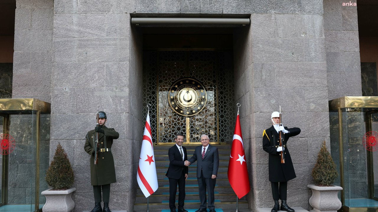 Milli Savunma Bakanı Yaşar Güler, Kuzey Kıbrıs Türk Cumhuriyeti Dışişleri Bakanı Ertuğruloğlu ile görüştü