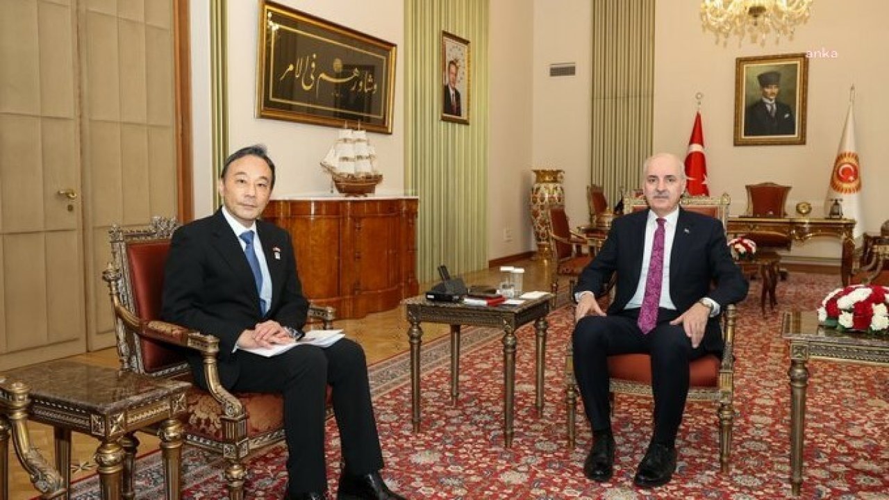 TBMM Başkanı Kurtulmuş Japonya'nın Ankara Büyükelçisi Katsumata ile görüştü