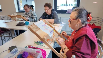  Tepebaşı Belediyesi Belde Evleri’nde düzenlenen kurslarda kadınlar, kilim dokumayı öğreniyor 