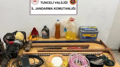 Tunceli’de, amonyum-potasyum nitratla kazı yapan 5 kişi yakalandı