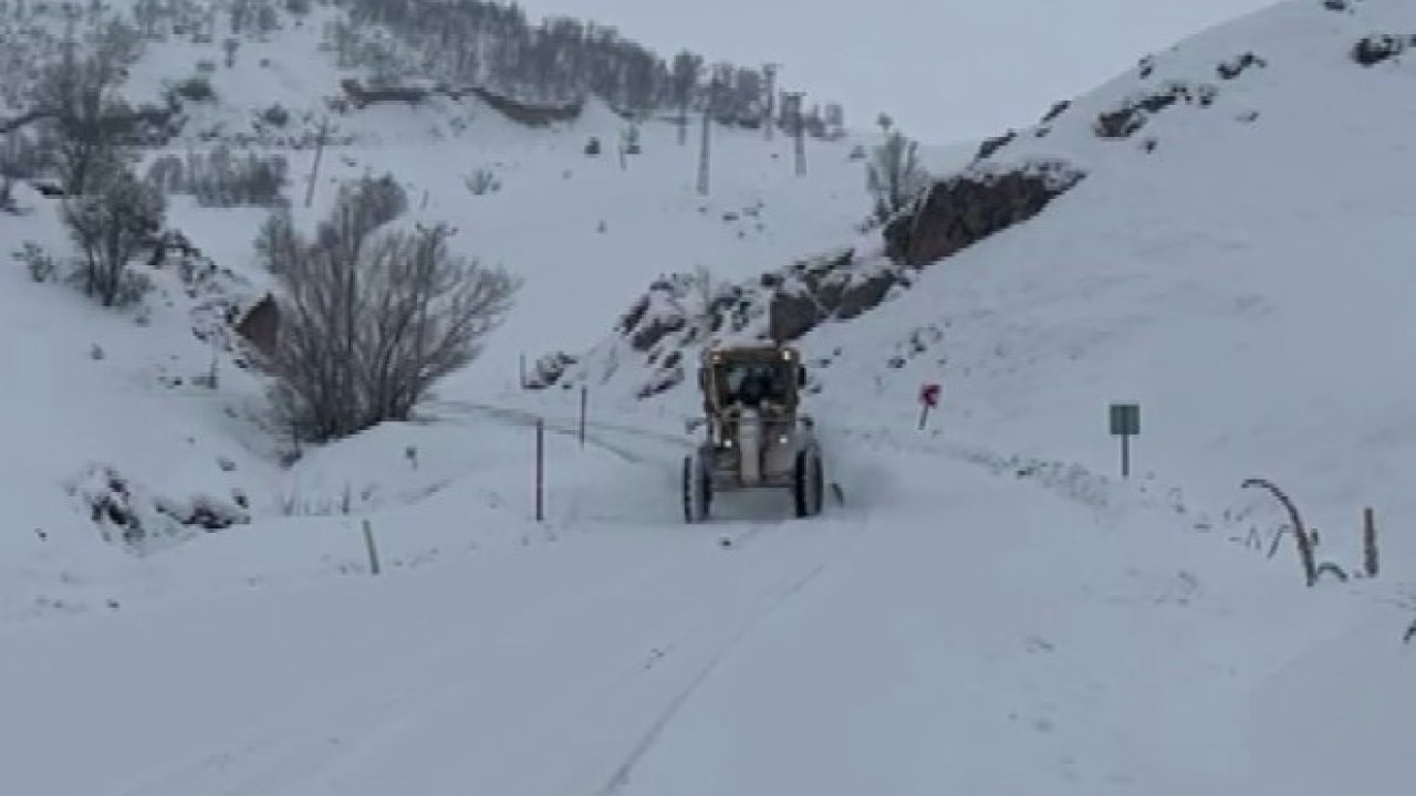 Tunceli’de kar yağışı 82 köy yolunu ulaşıma kapattı