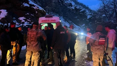 Tunceli’de kar yağışı nedeniyle kayganlaşan yolda kaza: 3 yaralı