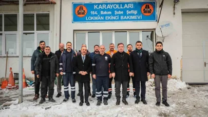 Vali Aydoğdu Erzincan- Refahiye karayolu uygulama noktalarını denetledi