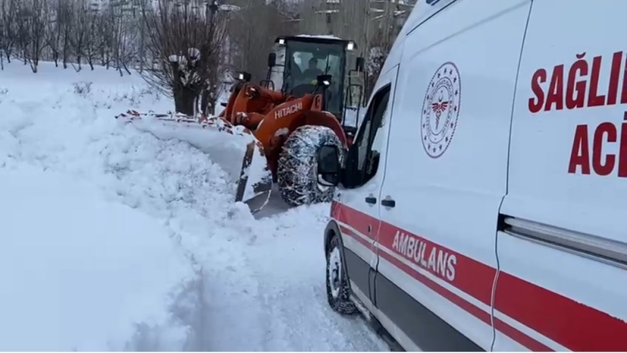 Van’da ekipler hasta için seferber oldu