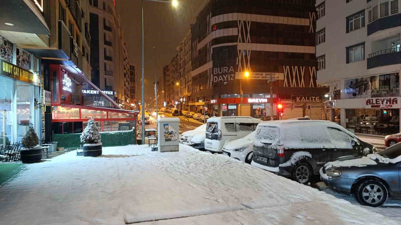 Van’da yoğun kar yağışı etkili oldu