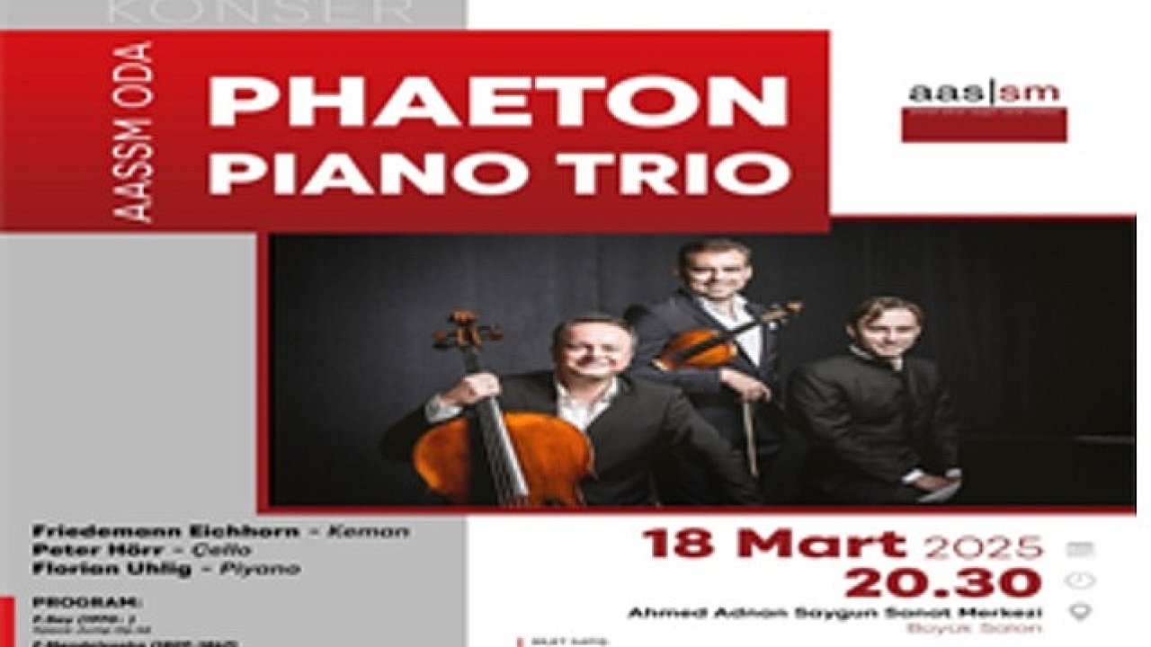 AASSM'de Phaeton Piano Trio konseri